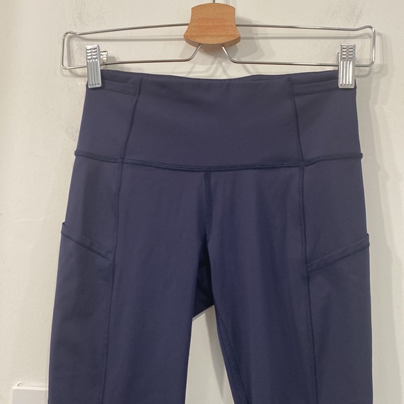 Lululemon Fast & Free Crop (19”) Midnight Navy Size 4 - Picture 12 of 16